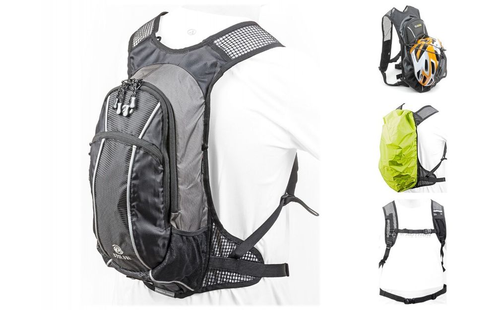 Рюкзак спортивный CYCLONE V=9л черно-серый AUTHOR