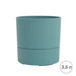 Горшок цветочный EDA 3,5 л, диаметр 20 см, бирюзовый