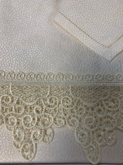 Скатерть 170х280 и 12 салфеток Gamba 9884СК Panna шампань