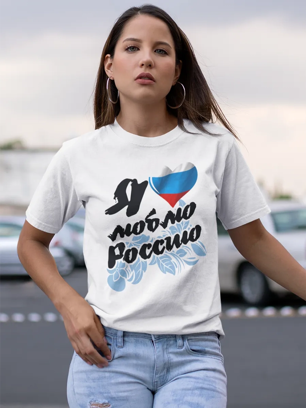 Футболка принт Россия