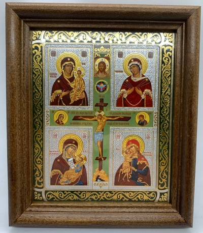 Четырехчастная Икона Божьей Матери
