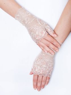 Митенки (XL / бежевый / кремовый / Базовая коллекция / 9 / 9)