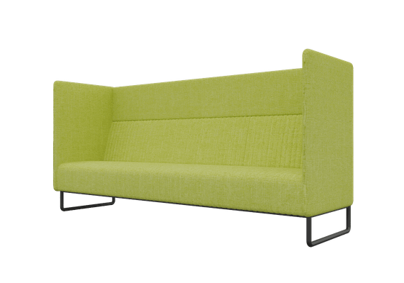 Bronks Диван трехместный BROS-3 Romeo 07/Металл Черный 2100*760*1180