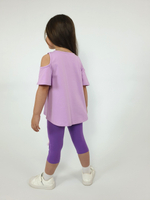 02-124-5 Комплект для девочки (футболка+ лосины)