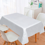 Скатерть 140*180см белая, полиэстер, NNOA33