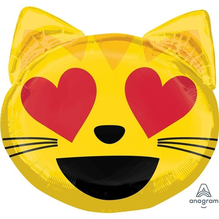 А ФИГУРА/P35 Эмоции Смайлик Кошка влюбл