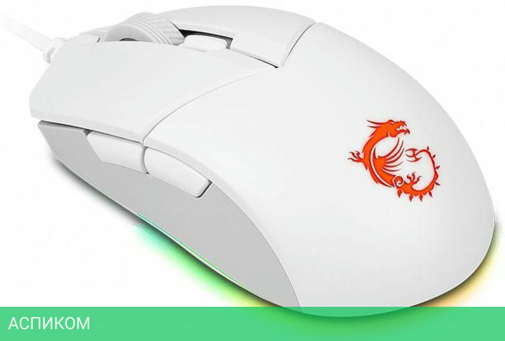Мышь MSI Clutch GM11 белый (S12-0401980-CLA)