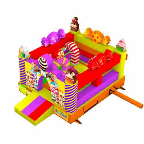 Коммерческий надувной батут «Сладкий замок» без горки, 3,5*3*2,3 м