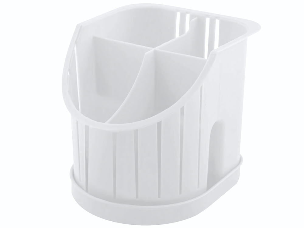 Сушилка для столовых приборов Verona 160*142*128мм 4х-секционная белая