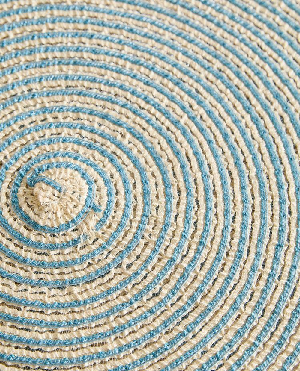 ZARA HOME КРУГЛАЯ ПОДСТАВКА ПОД СТОЛОВЫЕ ПРИБОРЫ (НАБОР ИЗ 2 ШТ.), СИНИЙ