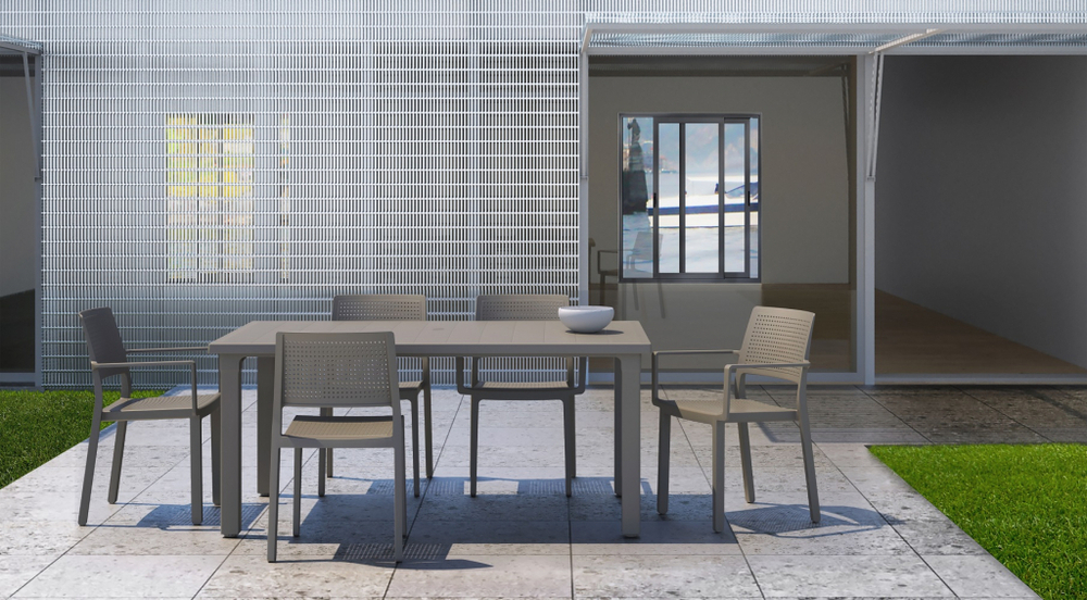 Стол пластиковый обеденный SCAB GIARDINO Ercole, тортора