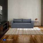 Бескаркасный диван-кровать c подлокотниками BuyDream Plus (джинс)