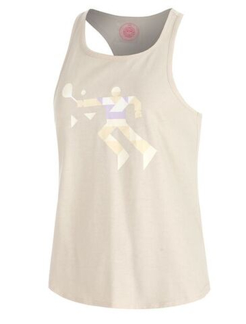 Футболка для мальчика теннисная Bidi Badu Paris 2025 Chill Junior - бежевая