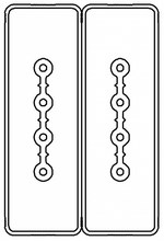Секция прямая шинопровод 3+3 точек отвода L=3000мм Cu 4P+4P 25A