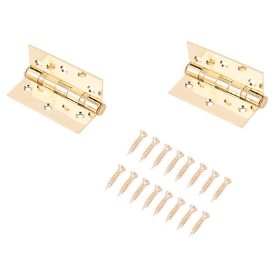 Петля АЛЛЮР 20325 2BB-FHP врезная 76х64х2 BP латунь