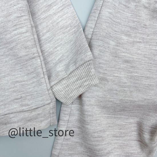 Комплект из футера "Динозавры" бежевый меланж