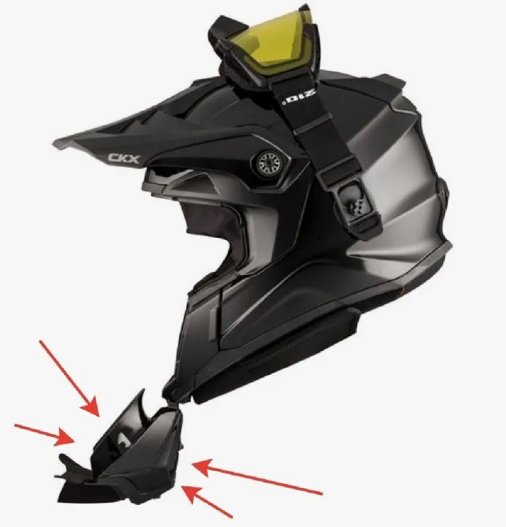 Забрало CKX TITAN SOLID, черный