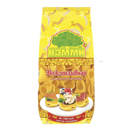 Макароны Кэмми Эксклюзивная Рожки для начинки 250 гр