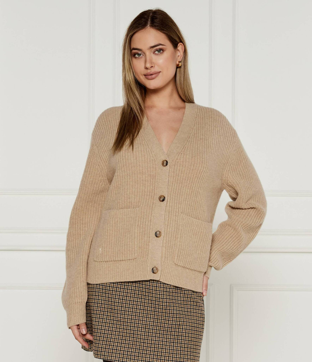 Хлопковый кардиган POLO RALPH LAUREN - бежевый(211944515)