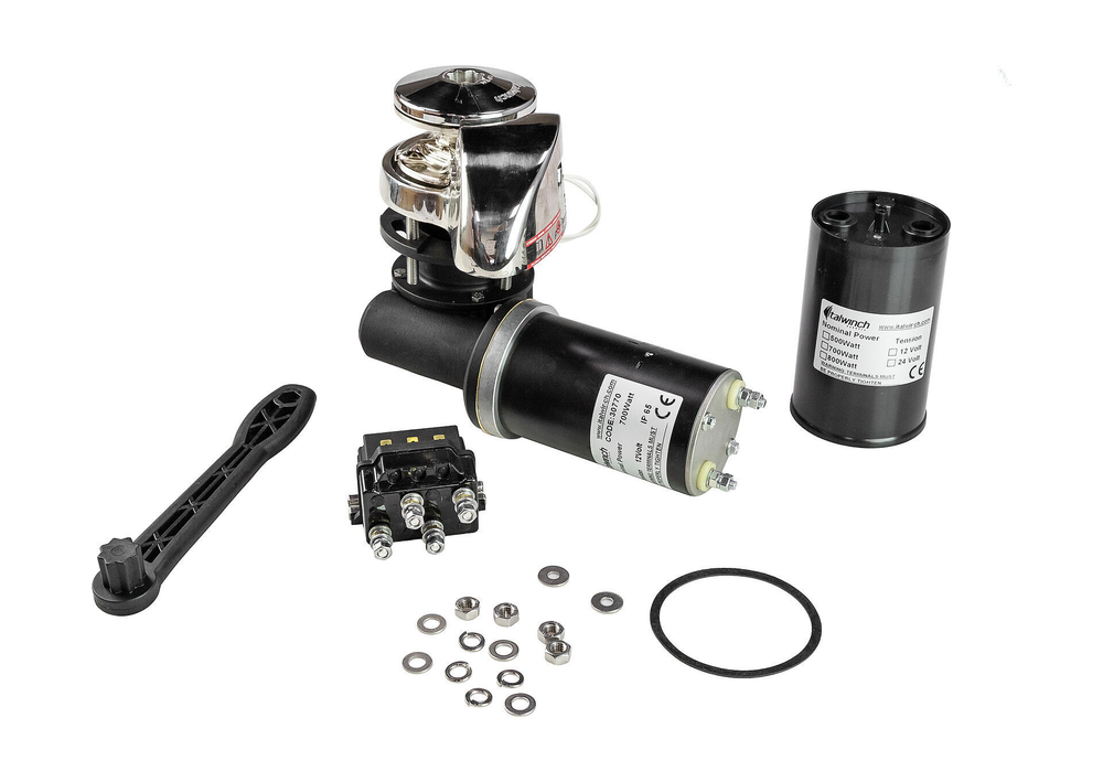 Лебедка якорная Italwinch SMART-R1 с барабаном, 700Вт, 12 В, цепь 6мм