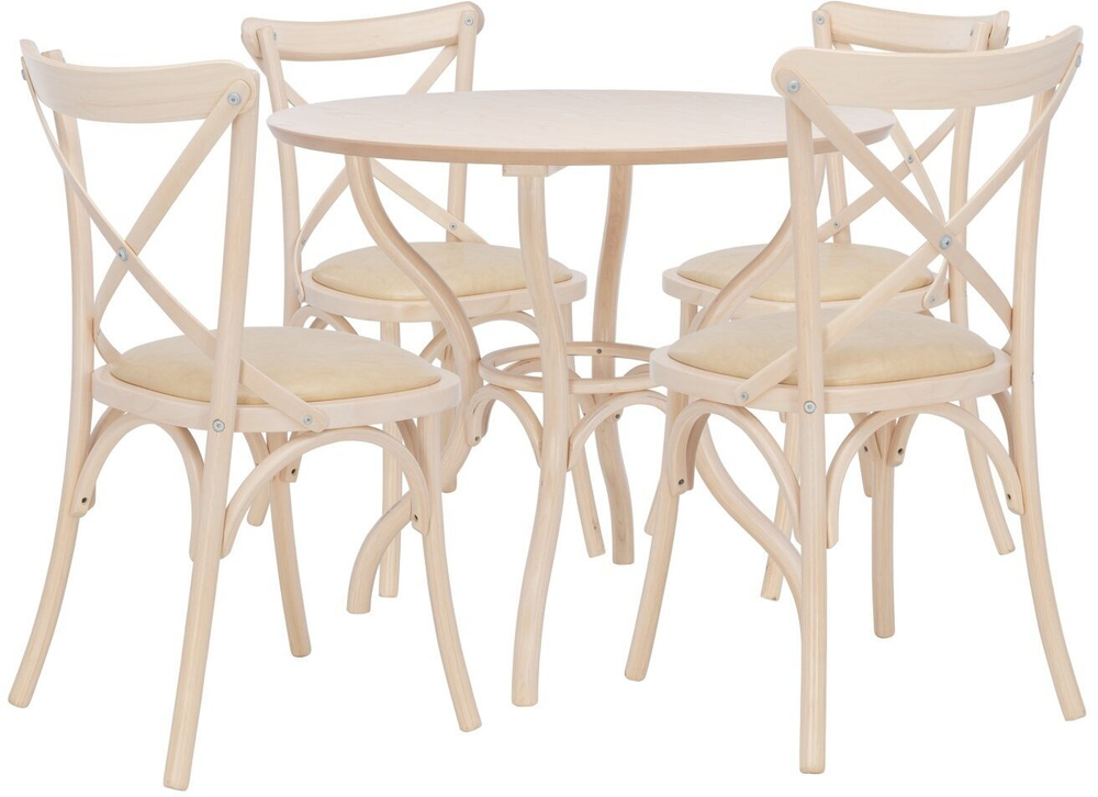 Обеденная группа Leset Тор, для 4 персон, массив дерева