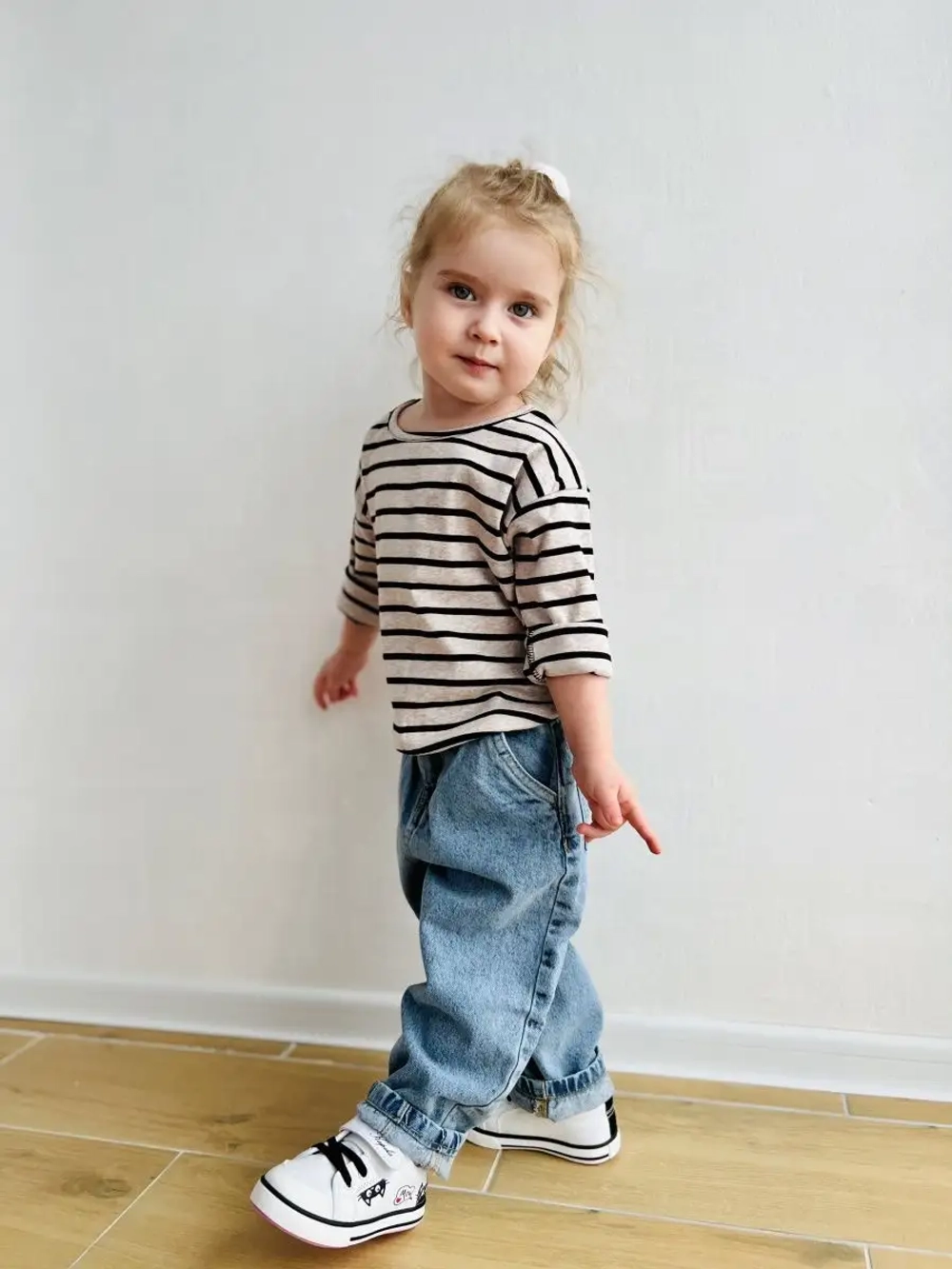 Лонгслив в полоску