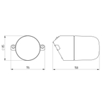 Светильник ЭРА НББ 01-60-002 для бани и сауны полиамид/стекло наклонный IP65 E27 max 60Вт белый НПБ400