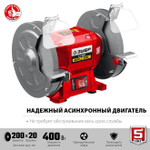 Заточной станок, ЗУБР d150 мм, 200 Вт, СТ-150 Мастер
