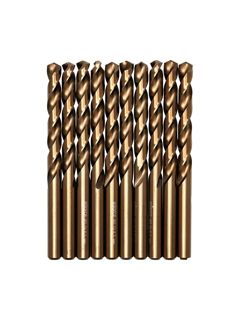 Сверло по металлу HSS-CO (10 шт/уп; 8.5x117x75 мм) Inforce 11-01-451