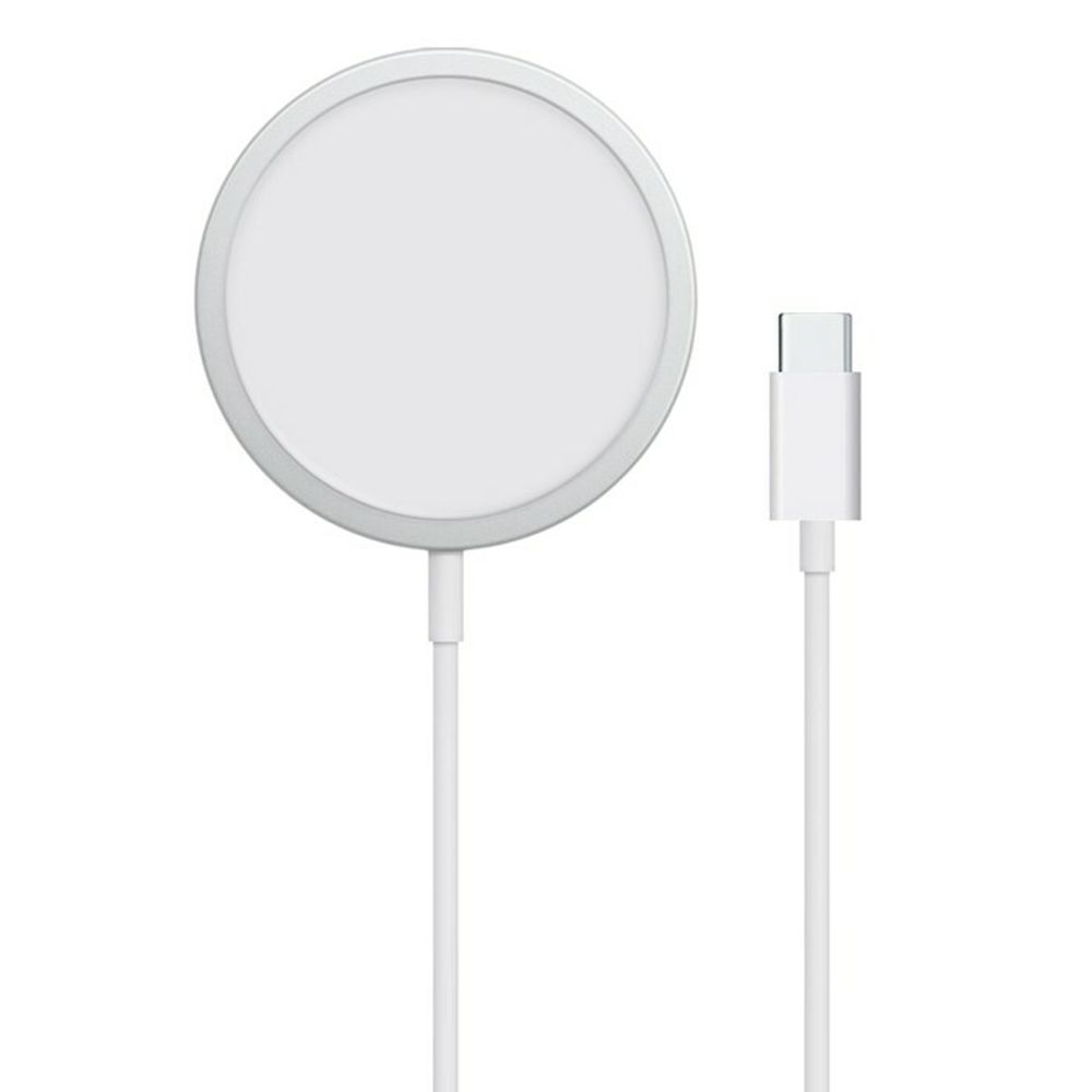 Беспроводное зарядное устройство для Apple iPhone MagSafe Charger Model A2140 белое