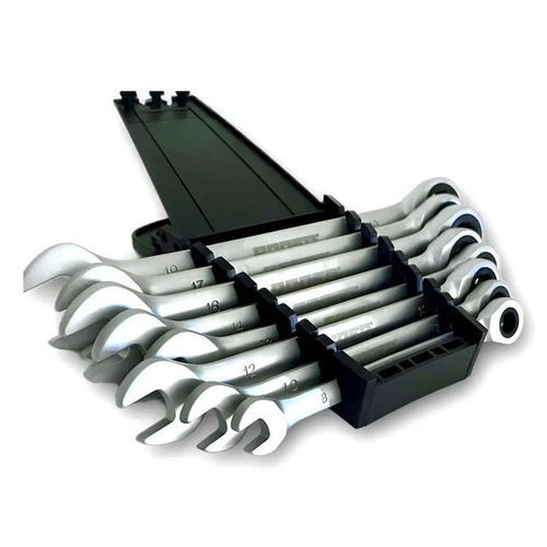 Набор комбинированных гаечных ключей с трещоткой Rodeo (8 штук), 401005817