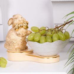 Фруктовница-конфетница Кролик Банни Айвори