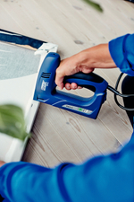 RAPID R:El.Staple Gun ESN114, тип 140 и гвоздей 300, 2-в-1, нейлер-степлер (гвозде/скобозабиватель) электрический для скоб (5000131)