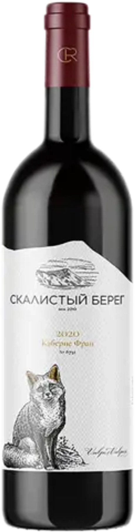 Вино Скалистый берег Каберне Фран сух крас 0,75 10-15% Кубань Россия