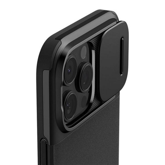 Чехол Spigen Optik Armor для iPhone 16 Pro (ACS08149) Black / Черный
