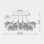 Потолочная люстра Modelux ML.6869.1000 GD