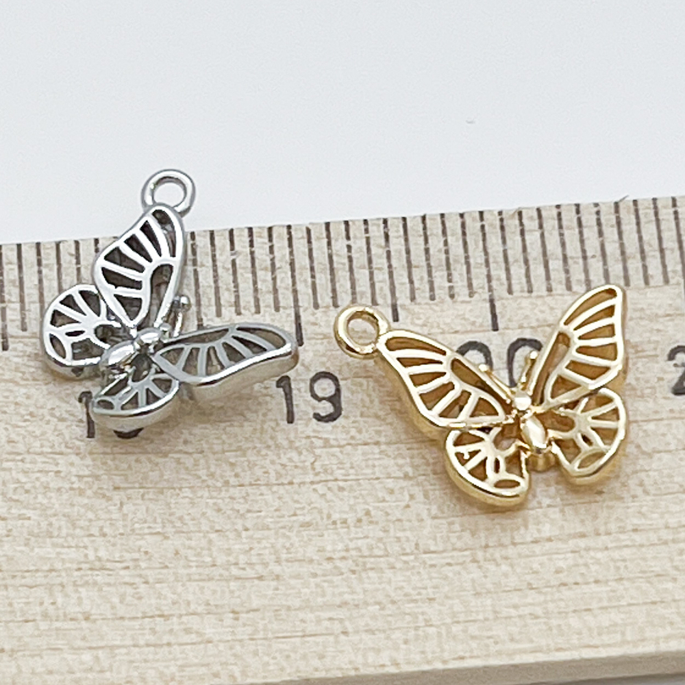 Подвеска Бабочка, цвет золото, размер 14*12 мм, цена за 1 шт