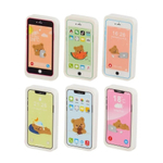 Ластик Basir, фигурный, серия "Сотовый телефон /животные/", цветной корпус в форме телефона, с рисунком зверюшек