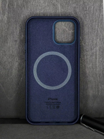 Кожаный чехол Leather Case iPhone 13, Violet Темно-Синий