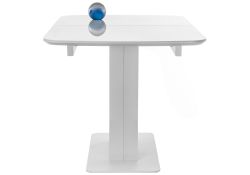 Стол на тумбе Кейтлин 120(160)х80х76 белый / белый