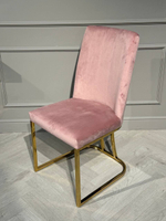 Стул обеденный Ist Casa Пресли, 45х44х92, пыльная роза, золотой