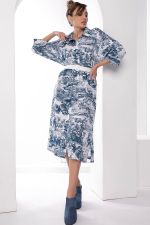 Платье "Сьюзан" (вайт/блю) П8161 LT Collection