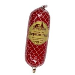 КОЛБАСА СЕРВЕЛАТ ЗЕРНИСТЫЙ П/К ВЕС. /СЕРЫШЕВО/