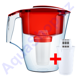 Красный кувшин Аквафор Гарри с дополнительным модулем