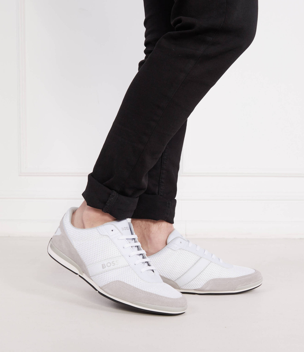 кроссовки saturn_lowp_merb BOSS BLACK - белый(50493233)