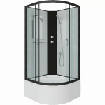 Душевая кабина Niagara Classic 67091414BK 100x100 стекло прозрачное/профиль черный матовый