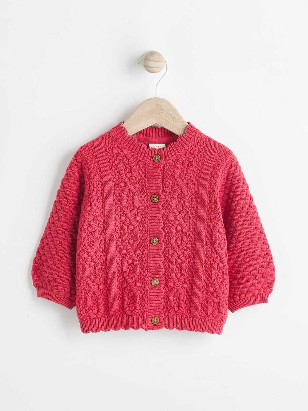 Вязаный кардиган для малышей Next K82-417, Красный