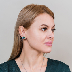 Серьги Fiore Luna ORCA AE03188-3 BL/S