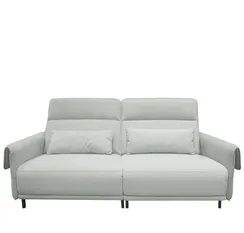 Диван с электро-реклайнером 4705, 194 см, светло-серая ткань