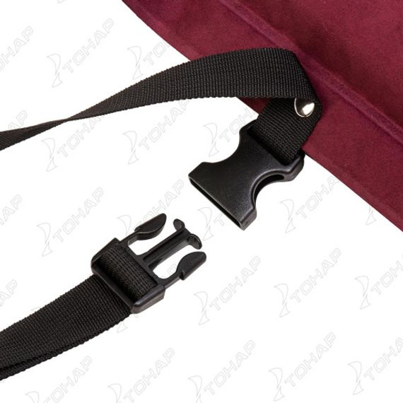 Коврик самонадув. 188x66x7 флок вишневый (N-007-C) NISUS